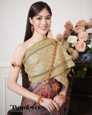 ชุดไทยเจ้าสาว ชุดไทยจักรพรรดิ์ เช่าที่แบมบี้ เวดดิ้ง ห้วยขวาง